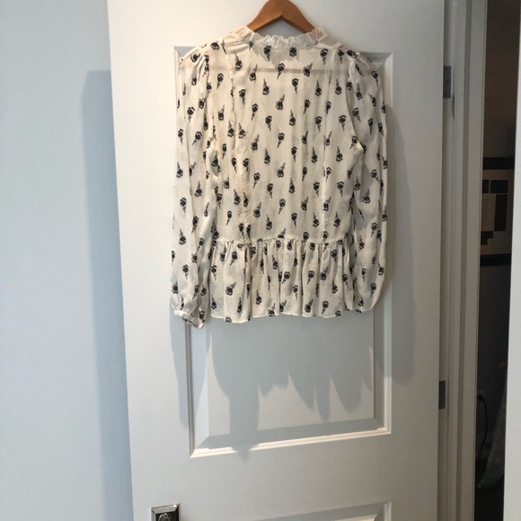 Rebecca Taylor Tulip Clip Peasant Blouse - Picture 3 of 4